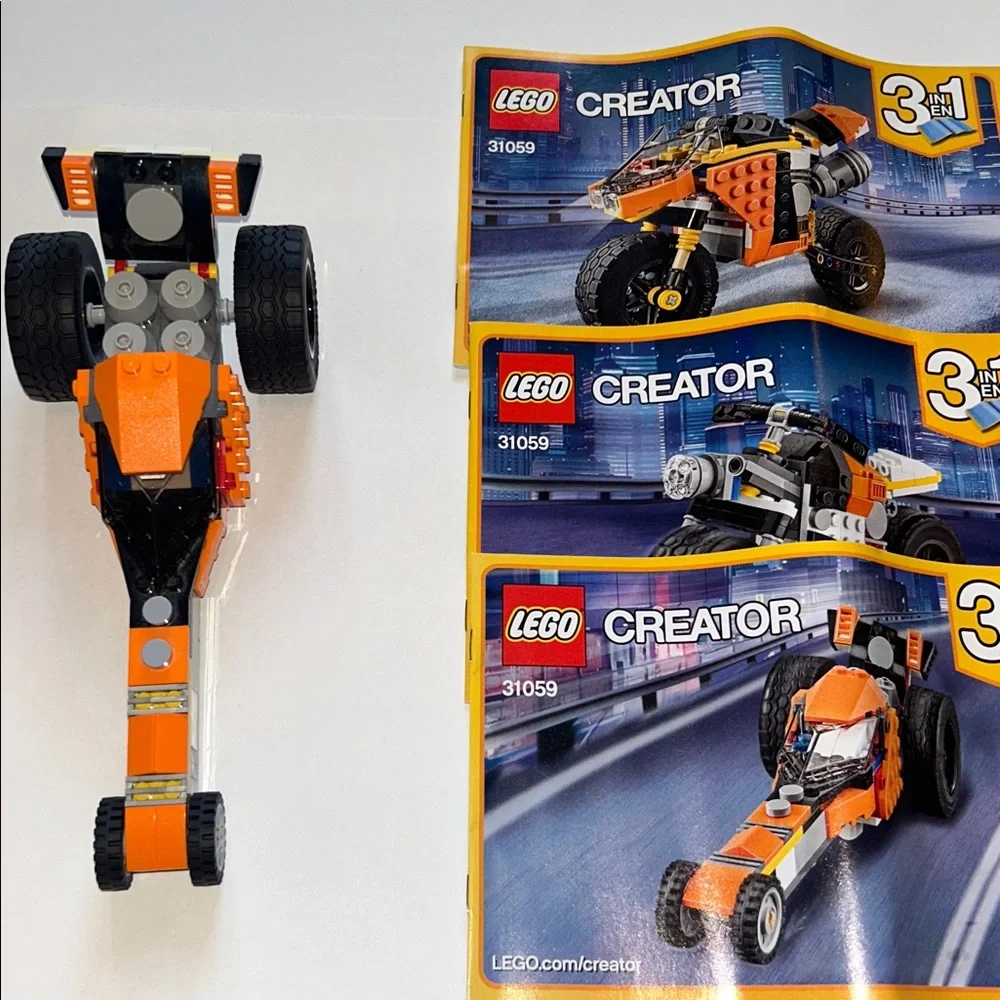LEGO Creator 3-in-1 Sunset Street Bike Set #31059 Built set.  No box.